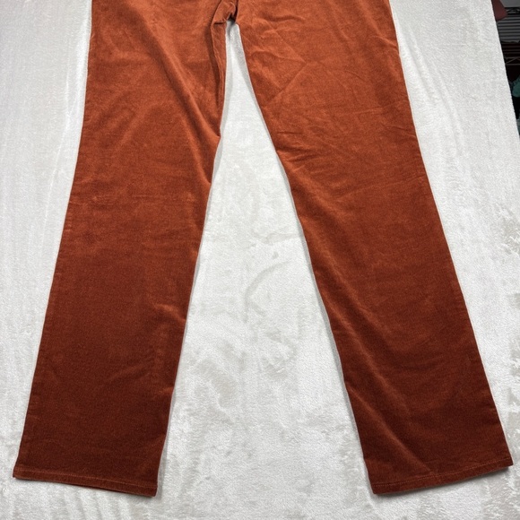 NWT Talbots Stretch Corduroy High Waist Straight Rust Brown Pants Size 10 - Picture 11 of 14